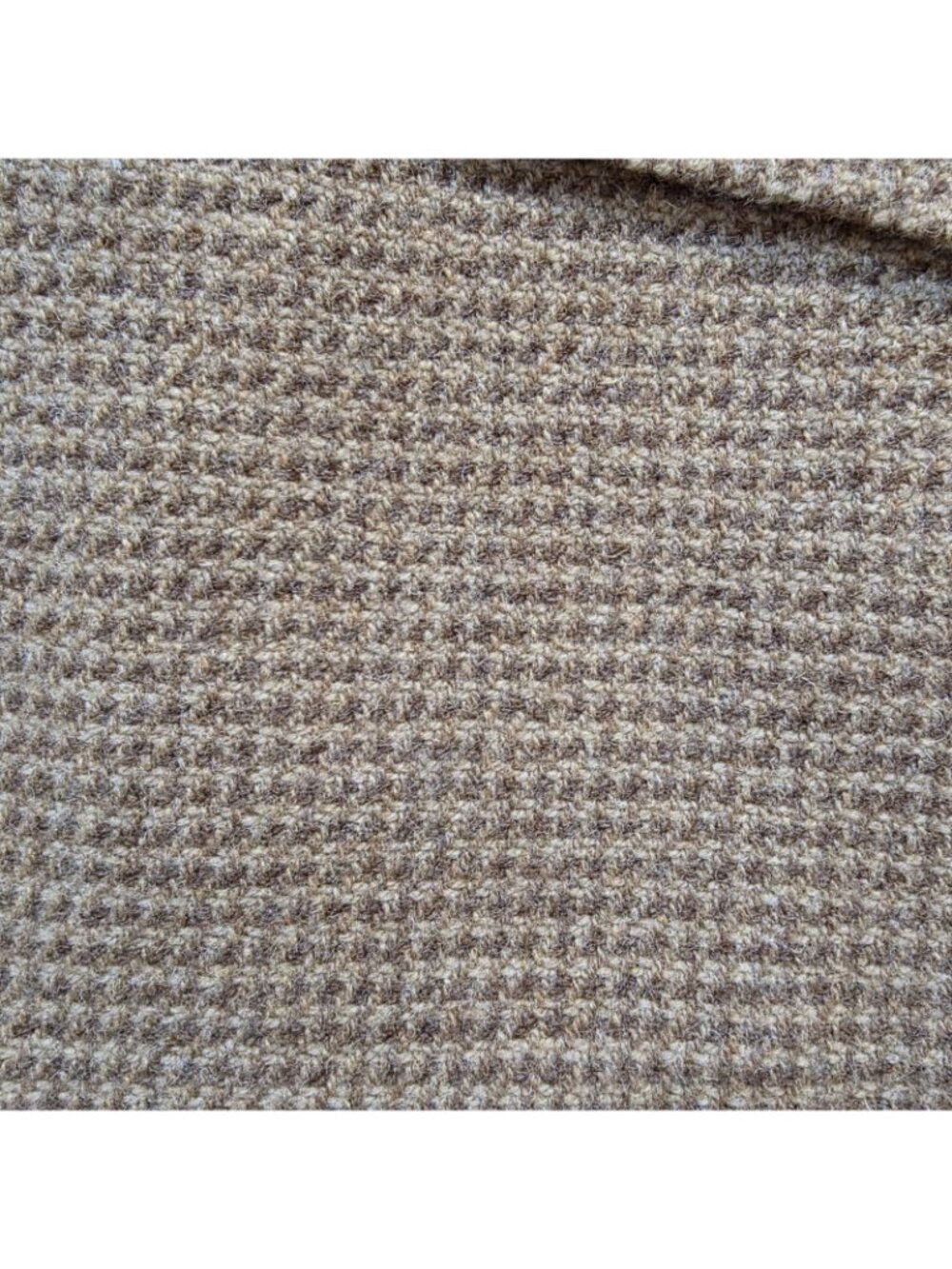 Lauren Ralph Lauren Tweed Crested Blazer Women US 16 Tan Houndstooth Wool Preppy - Picture 13 of 16